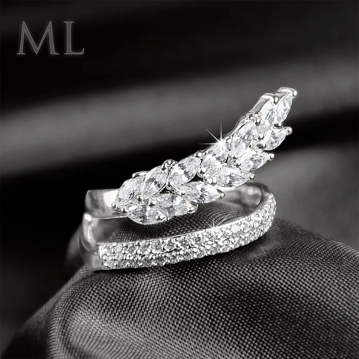 mayamila Rings Wedding Anniversary RING Bridal Marquise CUT Plated Fashion Band SIZE 69