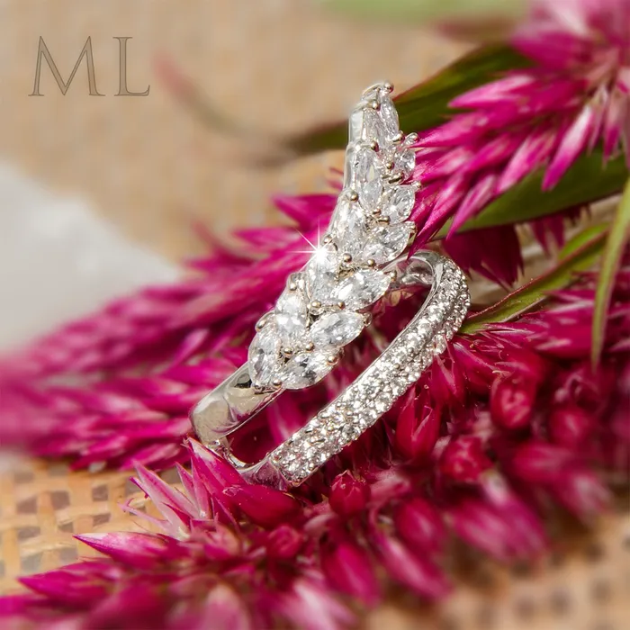 mayamila Rings Wedding Anniversary RING Bridal Marquise CUT Plated Fashion Band SIZE 69