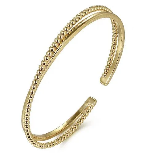 Bracelets GABRIEL CO 14K Yellow Gold Bujukan Bangle