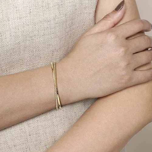 Bracelets GABRIEL CO 14K Yellow Gold Bujukan Bangle