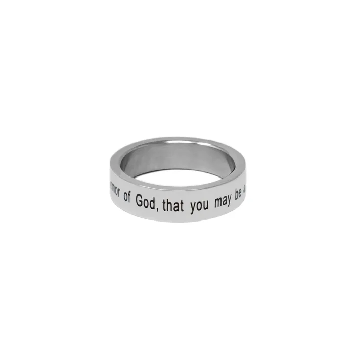 Forever Truth Rings Put On The Whole Armor Of God Silver 3 Stone Ring