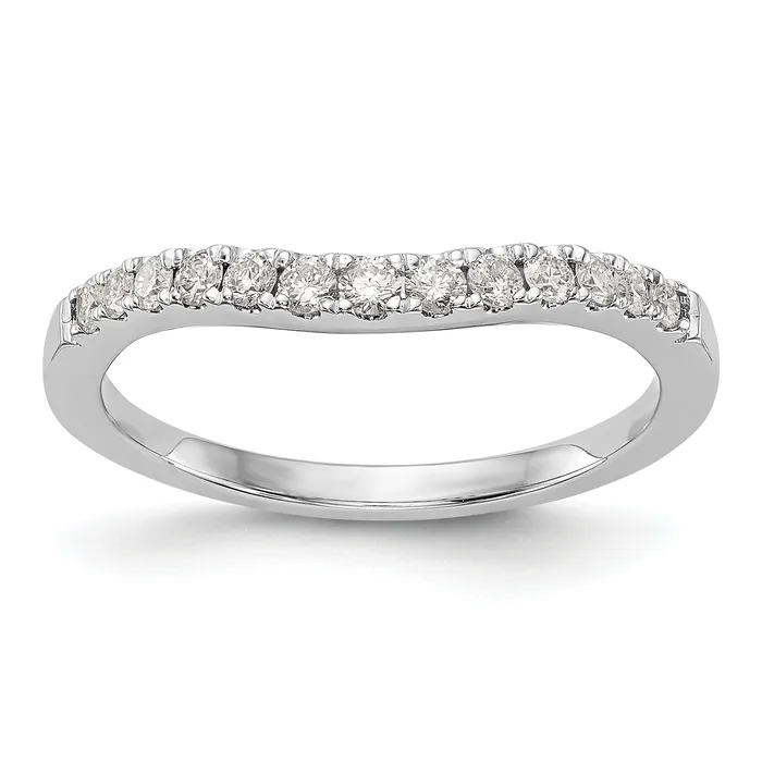 038ct CZ Solid Real 14k White Gold Wedding Wedding Band Ring Goldia Rings 038ct CZ Solid Real 14k White Gold Wedding Wedding Band Ring Goldia Rings