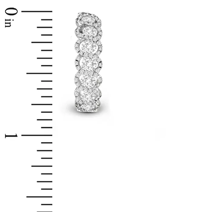 188 CT TW Diamond Cascading Hoop Earrings in 18K White Gold GSI1 Goldia Earrings 188 CT TW Diamond Cascading Hoop Earrings in 18K White Gold GSI1 Goldia Earrings