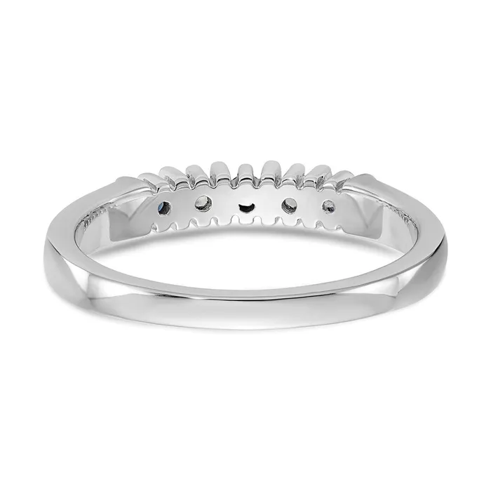 14k White Gold Real Diamond wSapphire Band goldiaca Rings