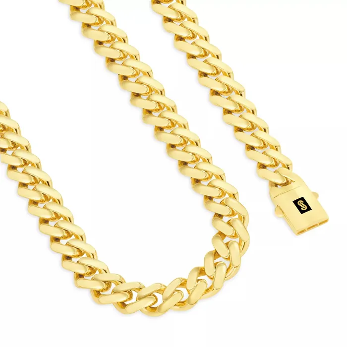 14k Yellow Gold Royal Monaco Miami Cuban Link 5mm Chain Pendant Necklace 18 Goldiacom Necklaces
