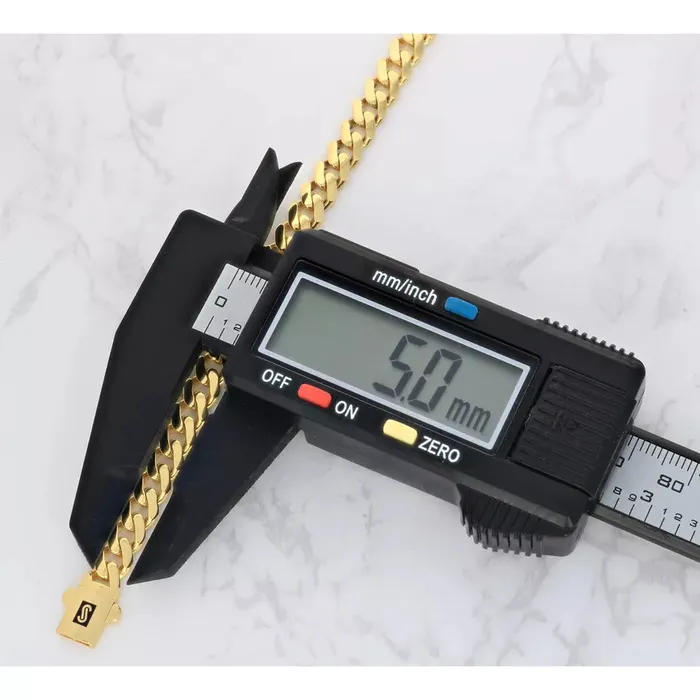 14k Yellow Gold Royal Monaco Miami Cuban Link 5mm Chain Pendant Necklace 18 Goldiacom Necklaces