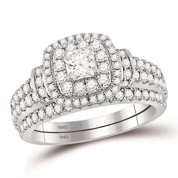 gndatlanta Rings 14k Twotone Gold Round Diamond Bridal Wedding Ring Set 113 Cttw Certified gndatlanta Rings 14k Twotone Gold Round Diamond Bridal Wedding Ring Set 113 Cttw Certified