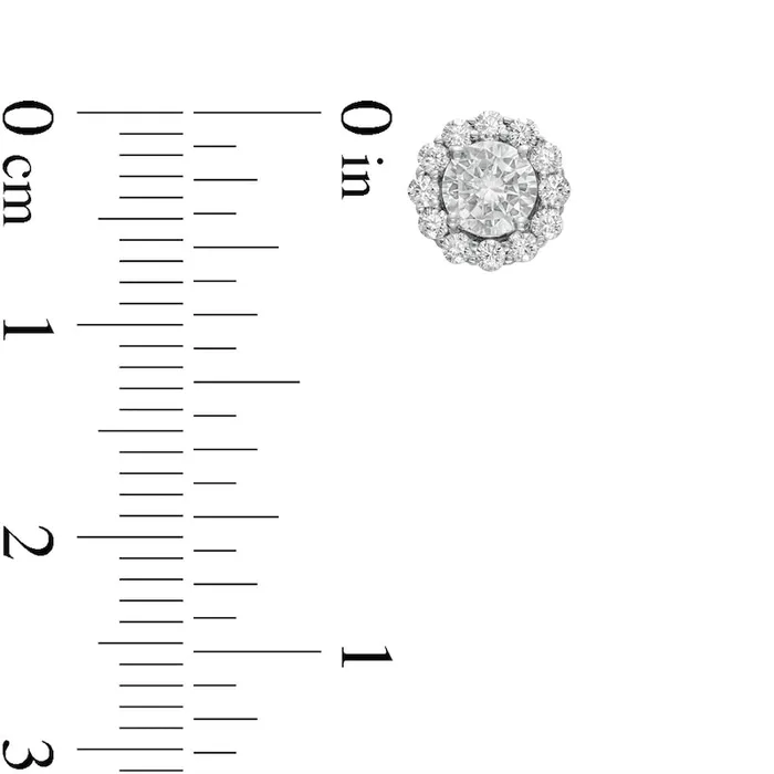 Goldia Earrings 088 CT TW Diamond Frame Stud Earrings in 10K Gold Goldia Earrings 088 CT TW Diamond Frame Stud Earrings in 10K Gold