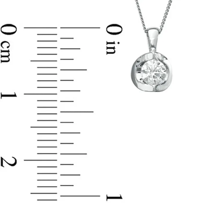 Goldia Necklaces 02 CT Certified Canadian Natural Clarity Enhanced Solitaire Pendant in 14K White Gold II2 Goldia Necklaces 02 CT Certified Canadian Natural Clarity Enhanced Solitaire Pendant in 14K White Gold II2