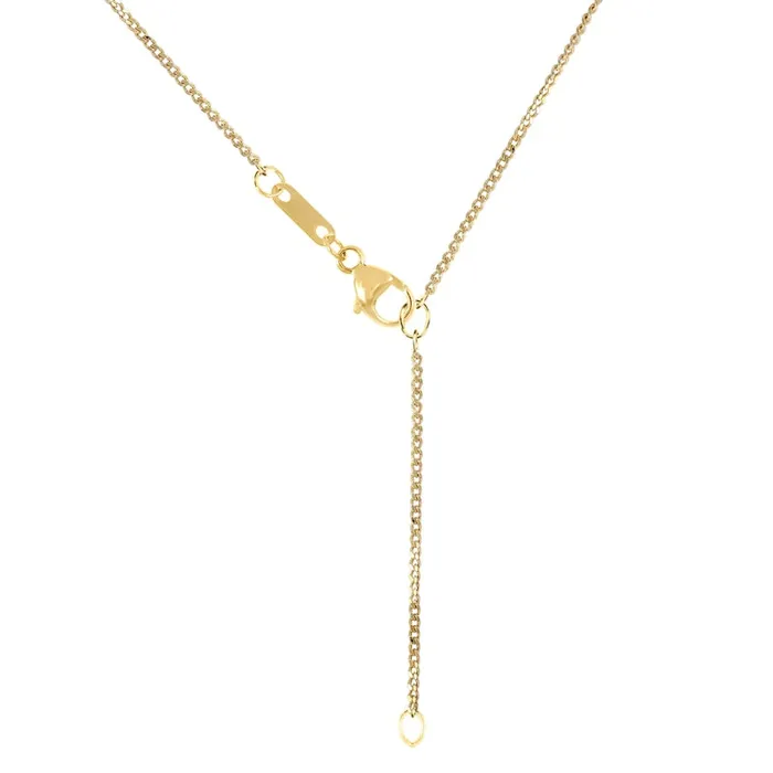 Goldia Necklaces 033 CT TW Baguette and Round Natural Diamond Scatter Circle Pendant in 10K Yellow Gold Goldia Necklaces 033 CT TW Baguette and Round Natural Diamond Scatter Circle Pendant in 10K Yellow Gold