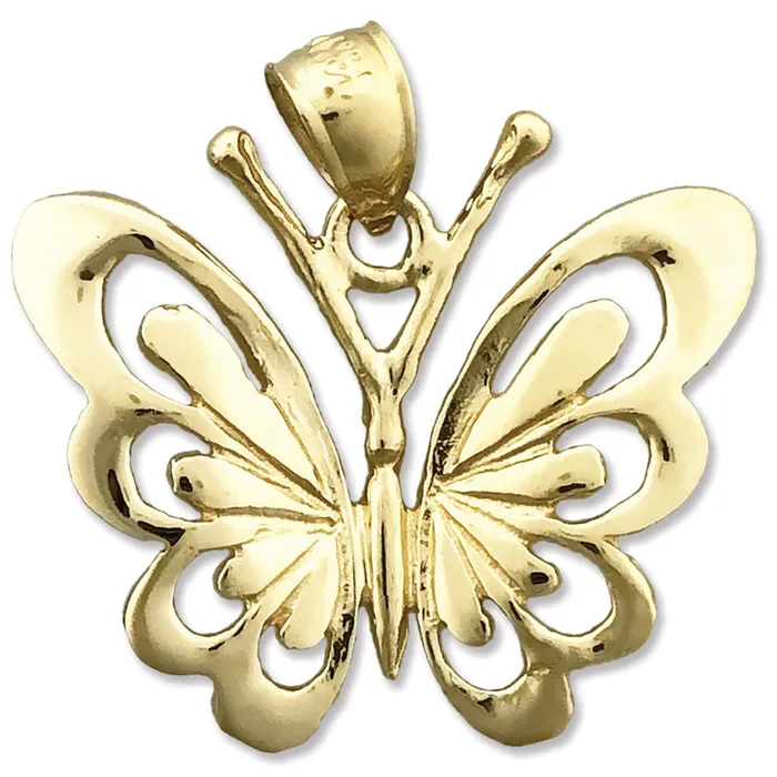 Goldia Necklaces 14K Gold Butterfly Pendant