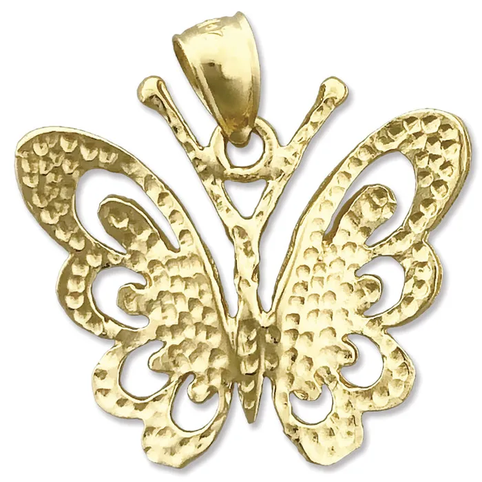 Goldia Necklaces 14K Gold Butterfly Pendant