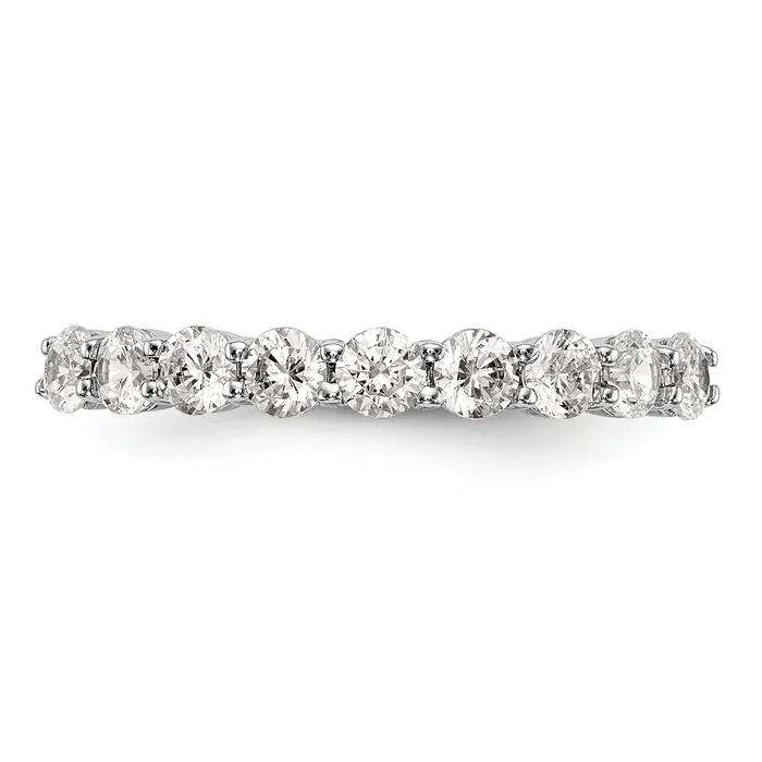 Goldia Rings 081ct CZ Solid Real 14k White Gold Wedding Wedding Band Ring