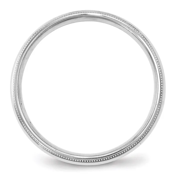 Goldia Rings Solid 10K White Gold 4mm Milgrain Comfort Fit MensWomens Wedding Band Ring Size 125 Goldia Rings Solid 10K White Gold 4mm Milgrain Comfort Fit MensWomens Wedding Band Ring Size 125
