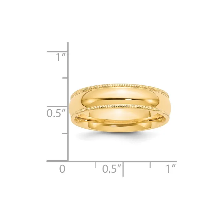 Goldia Rings Solid 10K Yellow Gold 6mm Milgrain Comfort Wedding MensWomens Wedding Band Ring Size 95 Goldia Rings Solid 10K Yellow Gold 6mm Milgrain Comfort Wedding MensWomens Wedding Band Ring Size 95