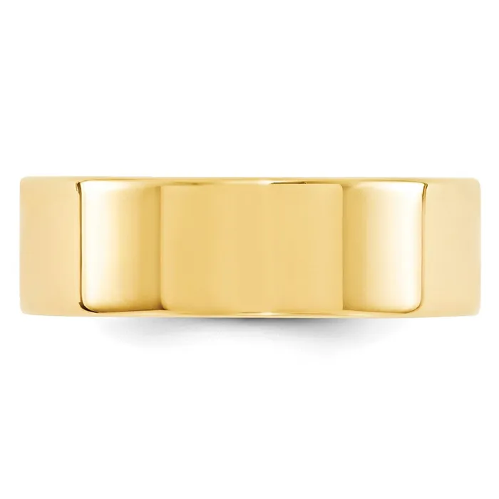 Goldia Rings Solid 10K Yellow Gold 7mm Standard Flat Comfort Fit MensWomens Wedding Band Ring Size 5 Goldia Rings Solid 10K Yellow Gold 7mm Standard Flat Comfort Fit MensWomens Wedding Band Ring Size 5