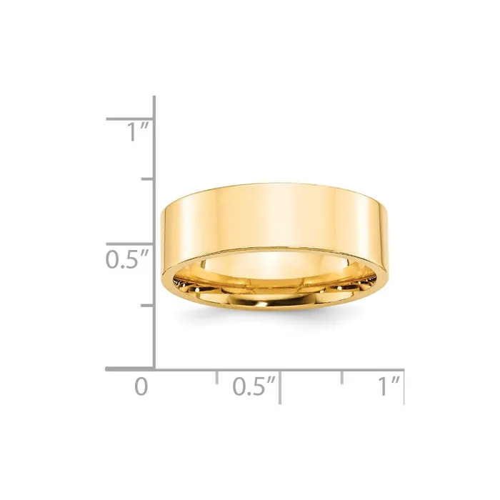 Goldia Rings Solid 10K Yellow Gold 7mm Standard Flat Comfort Fit MensWomens Wedding Band Ring Size 5 Goldia Rings Solid 10K Yellow Gold 7mm Standard Flat Comfort Fit MensWomens Wedding Band Ring Size 5
