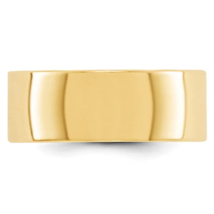 Goldia Rings Solid 18K Yellow Gold 8mm Light Weight Flat MensWomens Wedding Band Ring Size 12 Goldia Rings Solid 18K Yellow Gold 8mm Light Weight Flat MensWomens Wedding Band Ring Size 12
