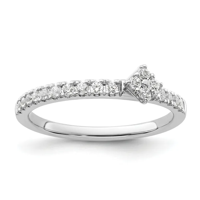 Goldia Rings Two Promises 14k White Gold 14 Ct Lab Grown Diamond VSSI G Promise Band Ring Goldia Rings Two Promises 14k White Gold 14 Ct Lab Grown Diamond VSSI G Promise Band Ring