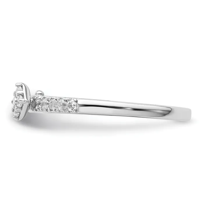 Goldia Rings Two Promises 14k White Gold 14 Ct Lab Grown Diamond VSSI G Promise Band Ring