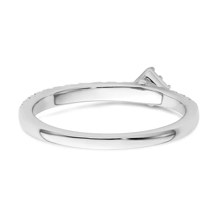 Goldia Rings Two Promises 14k White Gold 14 Ct Lab Grown Diamond VSSI G Promise Band Ring