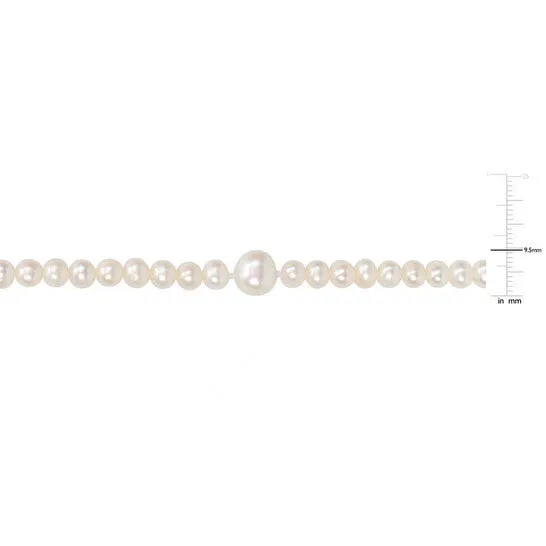 JMS always Necklaces Original AMOUR 56mm 910mm Freshwater Cultured Pearl Endless Necklace 100 In JMS always Necklaces Original AMOUR 56mm 910mm Freshwater Cultured Pearl Endless Necklace 100 In