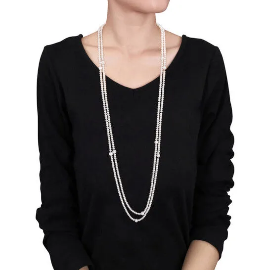 JMS always Necklaces Original AMOUR 56mm 910mm Freshwater Cultured Pearl Endless Necklace 100 In JMS always Necklaces Original AMOUR 56mm 910mm Freshwater Cultured Pearl Endless Necklace 100 In