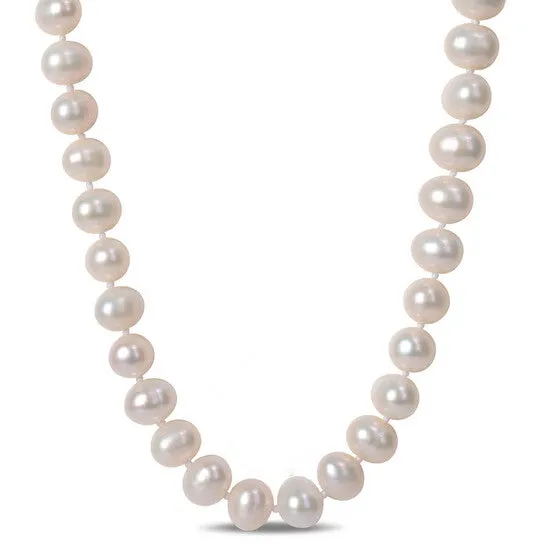 JMS always Rings Original AMOUR 75 8 Mm Cultured Freshwater Pearl Strand with Sterling Silver Clasp JMS always Rings Original AMOUR 75 8 Mm Cultured Freshwater Pearl Strand with Sterling Silver Clasp