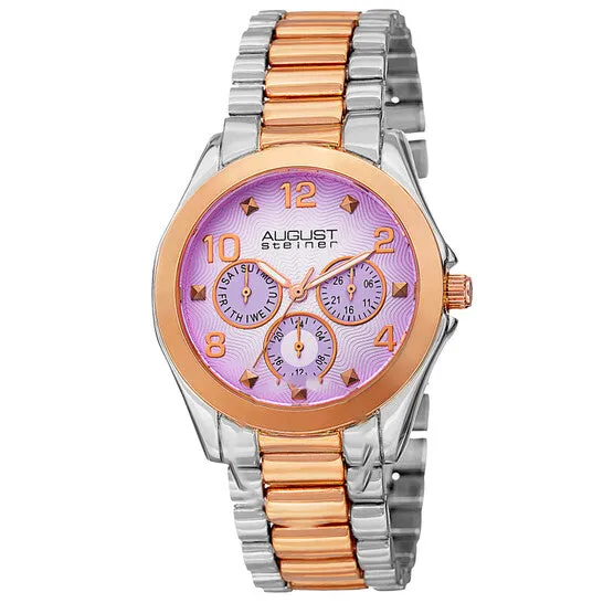 JMS always Watches Original August Steiner Quartz Purple Dial Ladies Watch AS8150TTR JMS always Watches Original August Steiner Quartz Purple Dial Ladies Watch AS8150TTR