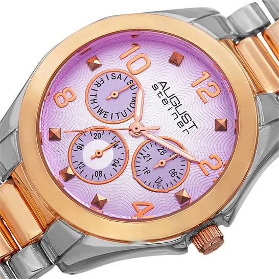 JMS always Watches Original August Steiner Quartz Purple Dial Ladies Watch AS8150TTR JMS always Watches Original August Steiner Quartz Purple Dial Ladies Watch AS8150TTR