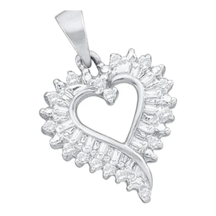 Necklaces gndatlanta 15CTDiamond HEART PENDANT