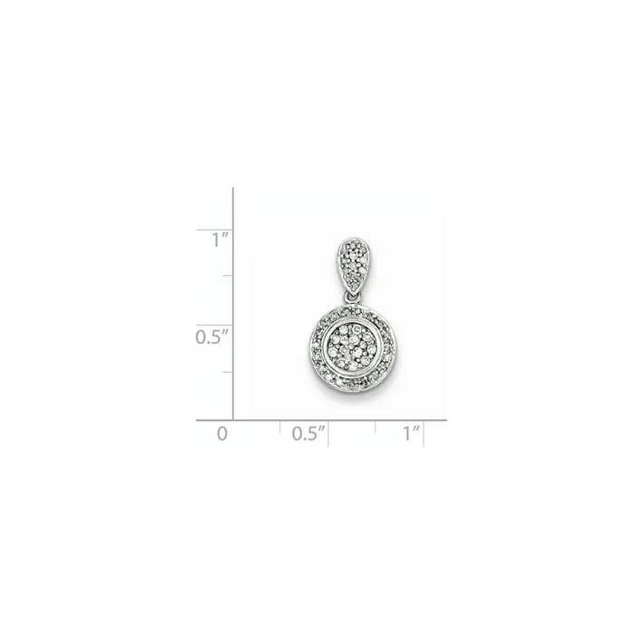 Necklaces Goldia Sterling Silver u0026 Diamond Circle Pendant