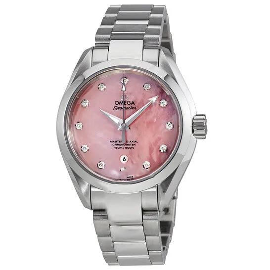 Original Omega Seamaster Aqua Terra Pink Mother of Pearl Dial Ladies Watch 23110342057003 JMS always Watches Original Omega Seamaster Aqua Terra Pink Mother of Pearl Dial Ladies Watch 23110342057003 JMS always Watches