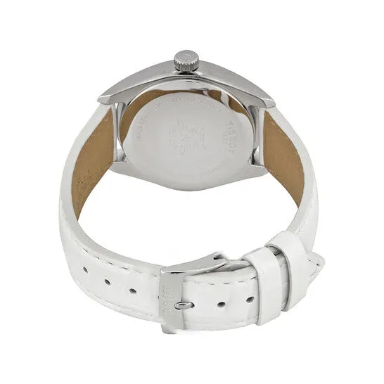 Original Tissot PR100 White Dial White Leather Ladies Watch T1012101603100 JMS always Watches Original Tissot PR100 White Dial White Leather Ladies Watch T1012101603100 JMS always Watches