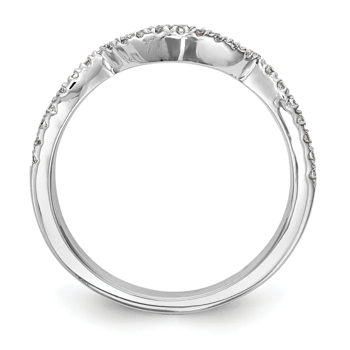 Rings 14k White Gold 14kw Lab Grown Diamond SI1SI2 G H I Wedding Band Ring Goldia