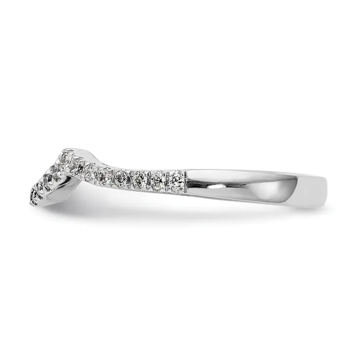 Rings 14k White Gold 14kw Lab Grown Diamond SI1SI2 G H I Wedding Band Ring Goldia