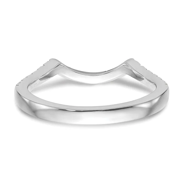 Rings 14k White Gold 14kw Lab Grown Diamond SI1SI2 G H I Wedding Band Ring Goldia