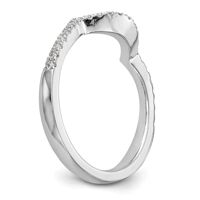 Rings 14k White Gold 14kw Lab Grown Diamond SI1SI2 G H I Wedding Band Ring Goldia
