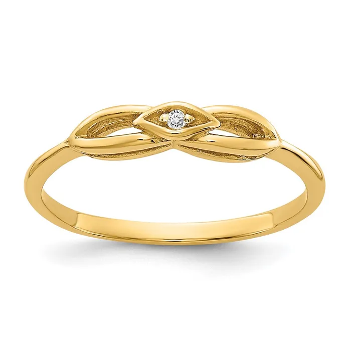Rings 14k Yellow Gold VS Diamond ring Goldia