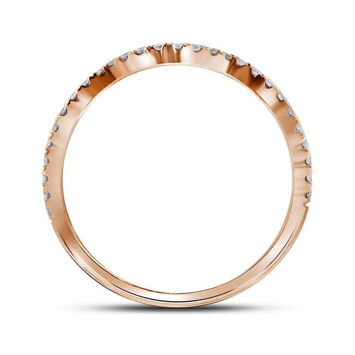 Rings gndatlanta 14k Rose Gold Round Brown Diamond Bridal Wedding Ring Set 1Cttw