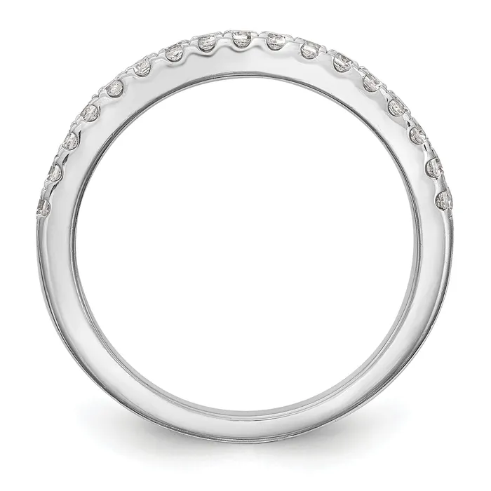 Rings Goldia 037ct CZ Solid Real 14K White Gold Wedding Wedding Band Ring