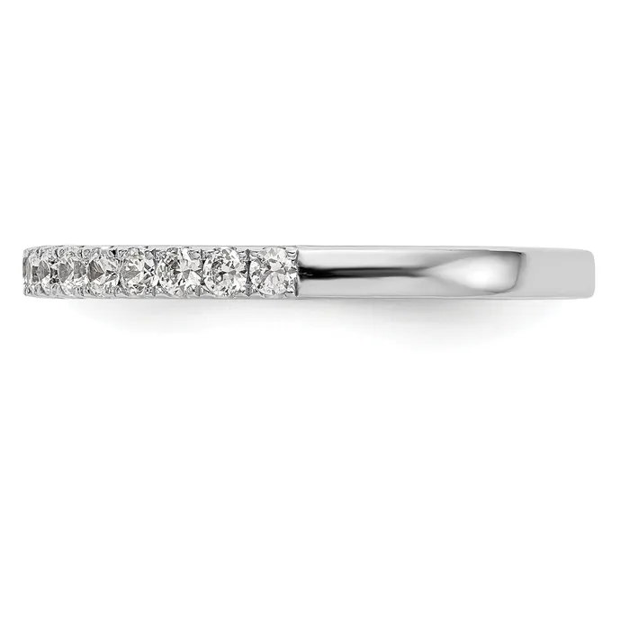 Rings Goldia 037ct CZ Solid Real 14K White Gold Wedding Wedding Band Ring