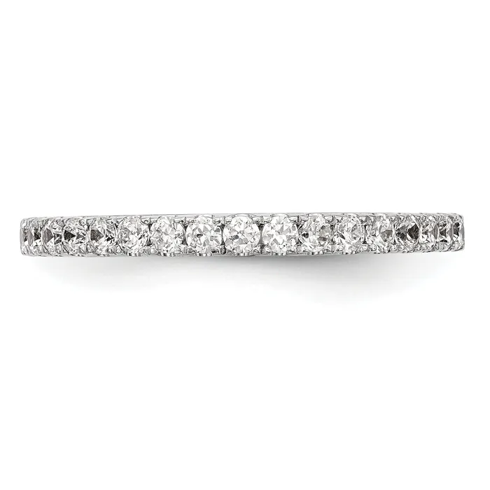 Rings Goldia 037ct CZ Solid Real 14K White Gold Wedding Wedding Band Ring