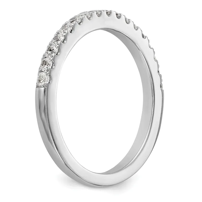 Rings Goldia 037ct CZ Solid Real 14K White Gold Wedding Wedding Band Ring