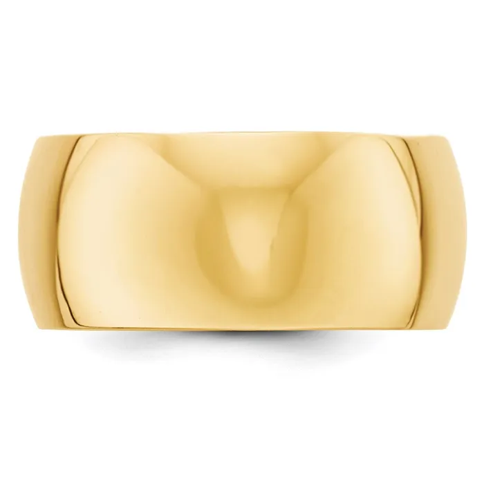 Rings Goldia Solid 14K Yellow Gold 10mm Half Round MensWomens Wedding Band Ring Size 6 Rings Goldia Solid 14K Yellow Gold 10mm Half Round MensWomens Wedding Band Ring Size 6