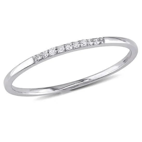 Rings JMS always Original Delmar Diamond Wedding Band in 10k White Gold