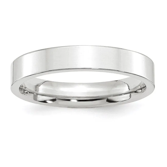 Rings Solid 10K White Gold 4mm Standard Flat Comfort Fit MensWomens Wedding Band Ring Size 105 Goldia Rings Solid 10K White Gold 4mm Standard Flat Comfort Fit MensWomens Wedding Band Ring Size 105 Goldia