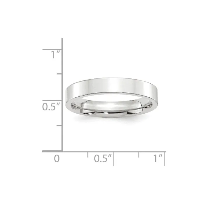 Rings Solid 10K White Gold 4mm Standard Flat Comfort Fit MensWomens Wedding Band Ring Size 105 Goldia Rings Solid 10K White Gold 4mm Standard Flat Comfort Fit MensWomens Wedding Band Ring Size 105 Goldia