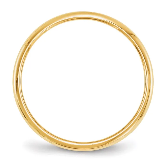 Rings Solid 14K Yellow Gold 2mm HalfRound Wedding MensWomens Wedding Band Ring Size 75 Goldia Rings Solid 14K Yellow Gold 2mm HalfRound Wedding MensWomens Wedding Band Ring Size 75 Goldia
