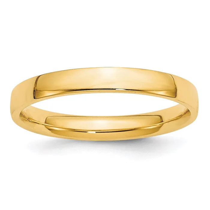 Solid 10K Yellow Gold 3mm Light Weight Comfort Fit MensWomens Wedding Band Ring Size 105 Goldia Rings Solid 10K Yellow Gold 3mm Light Weight Comfort Fit MensWomens Wedding Band Ring Size 105 Goldia Rings